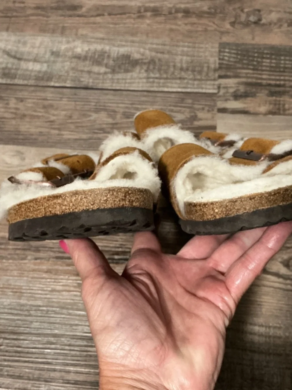 Birkenstock Arizona Shearling Lined Sandals - 38